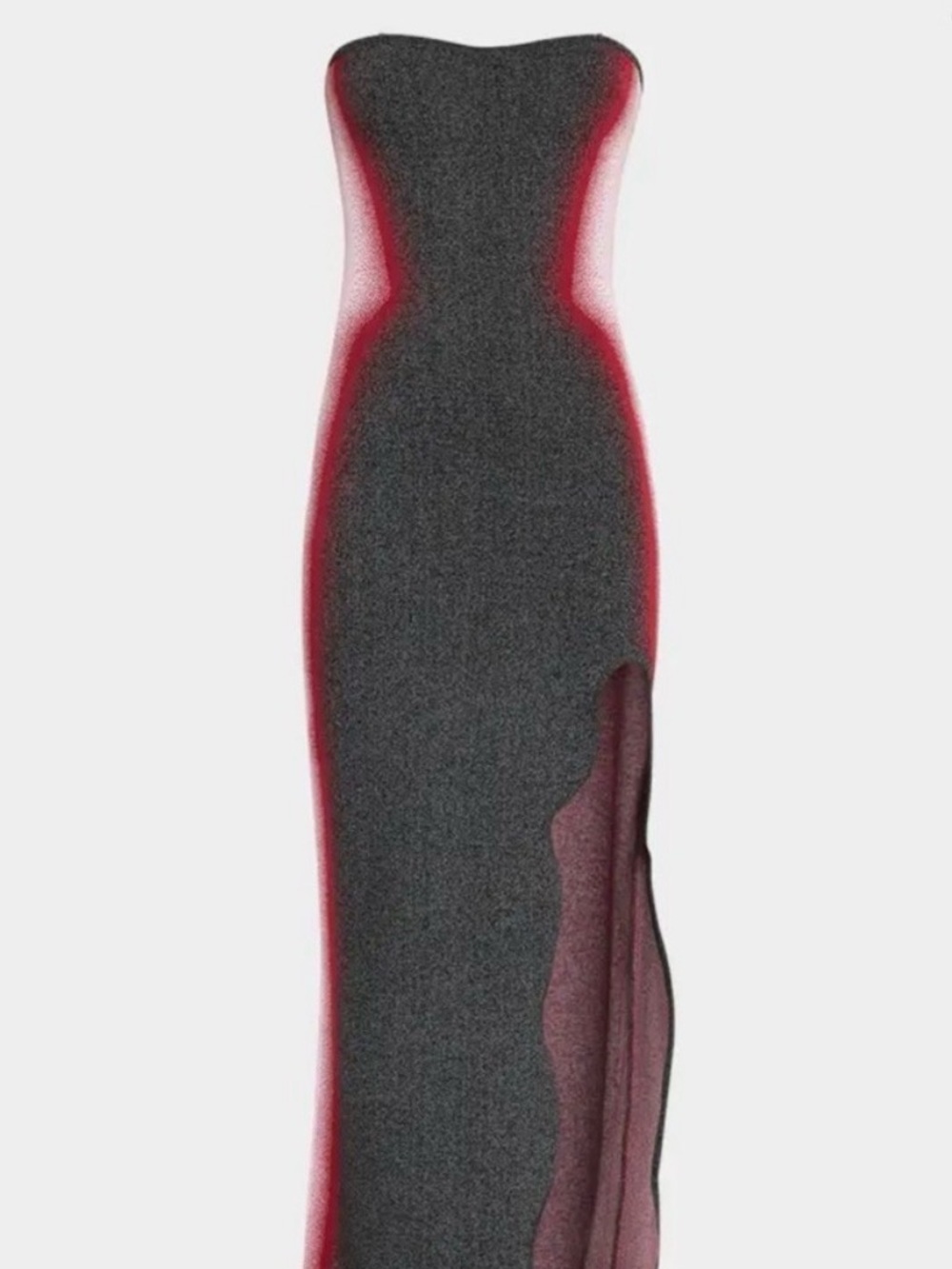 PH5 Charcoal and Wine Knit Midi Dress